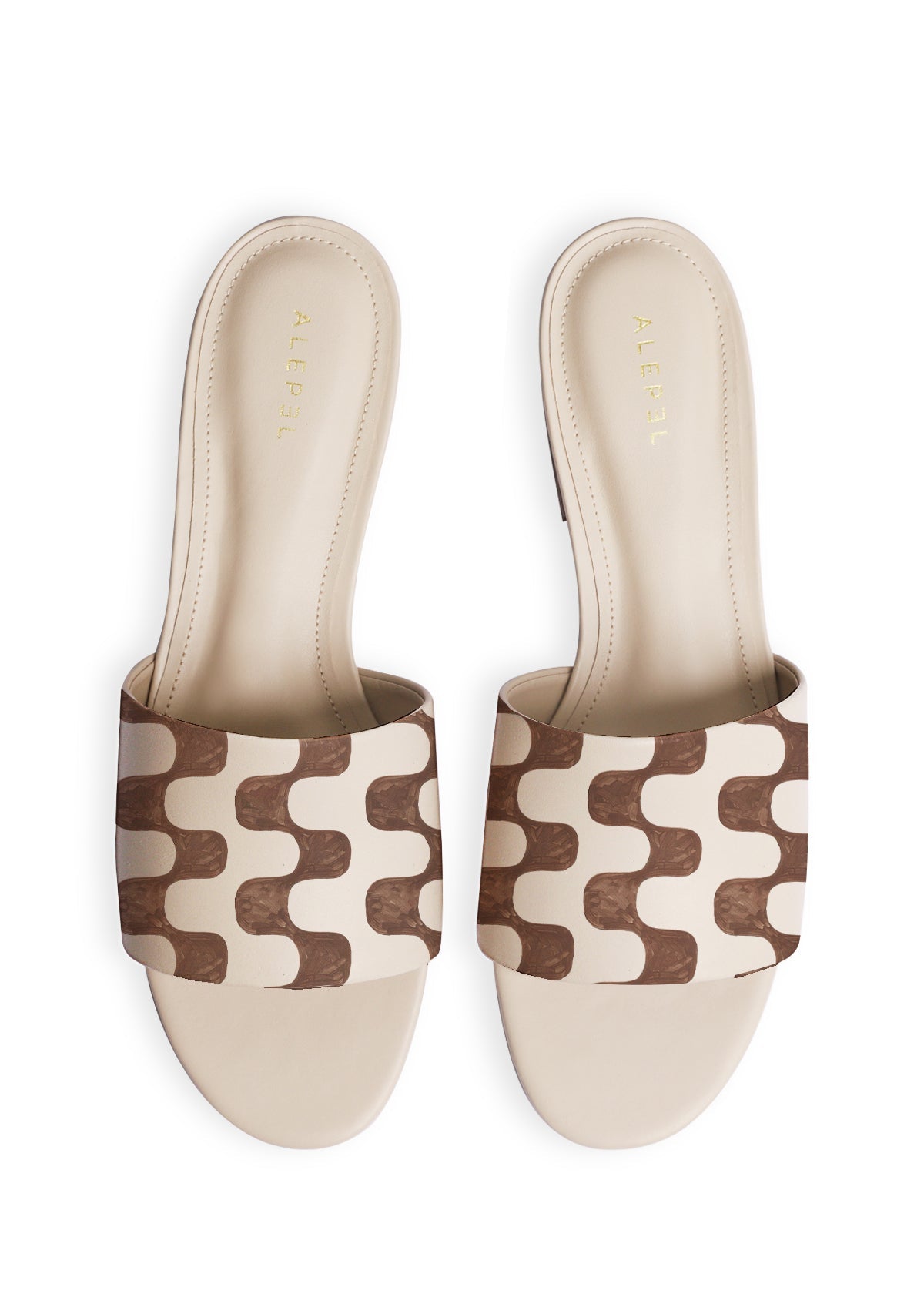 Warm Retro Beige Slide - ALEPEL