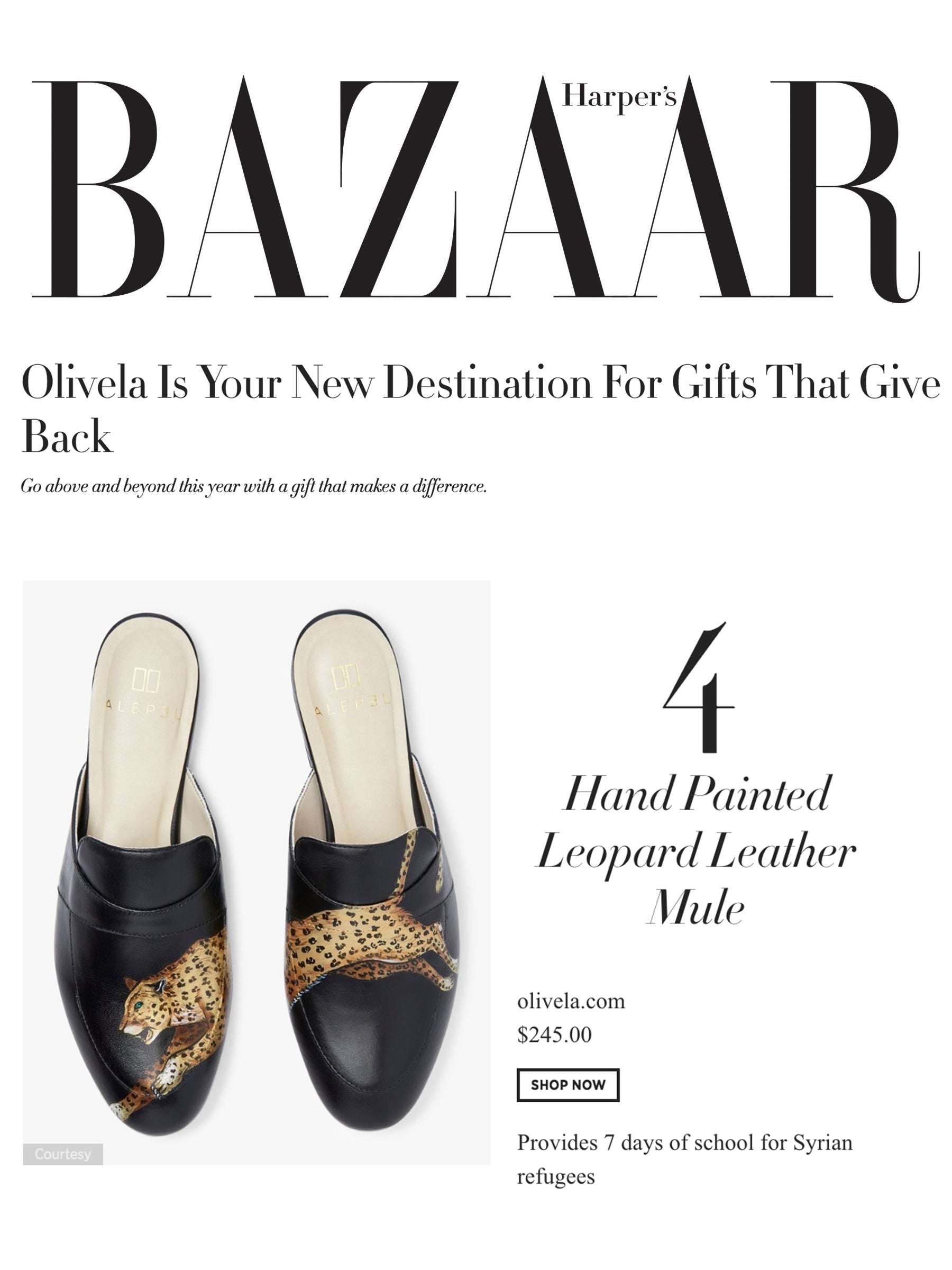 Harper's Bazaar Gift Guide - ALEPEL