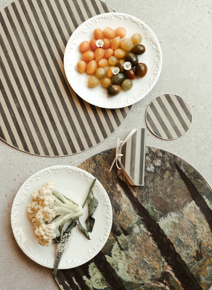 Olive Placemat Set | Sunset Soiree by Lainy Hedaya