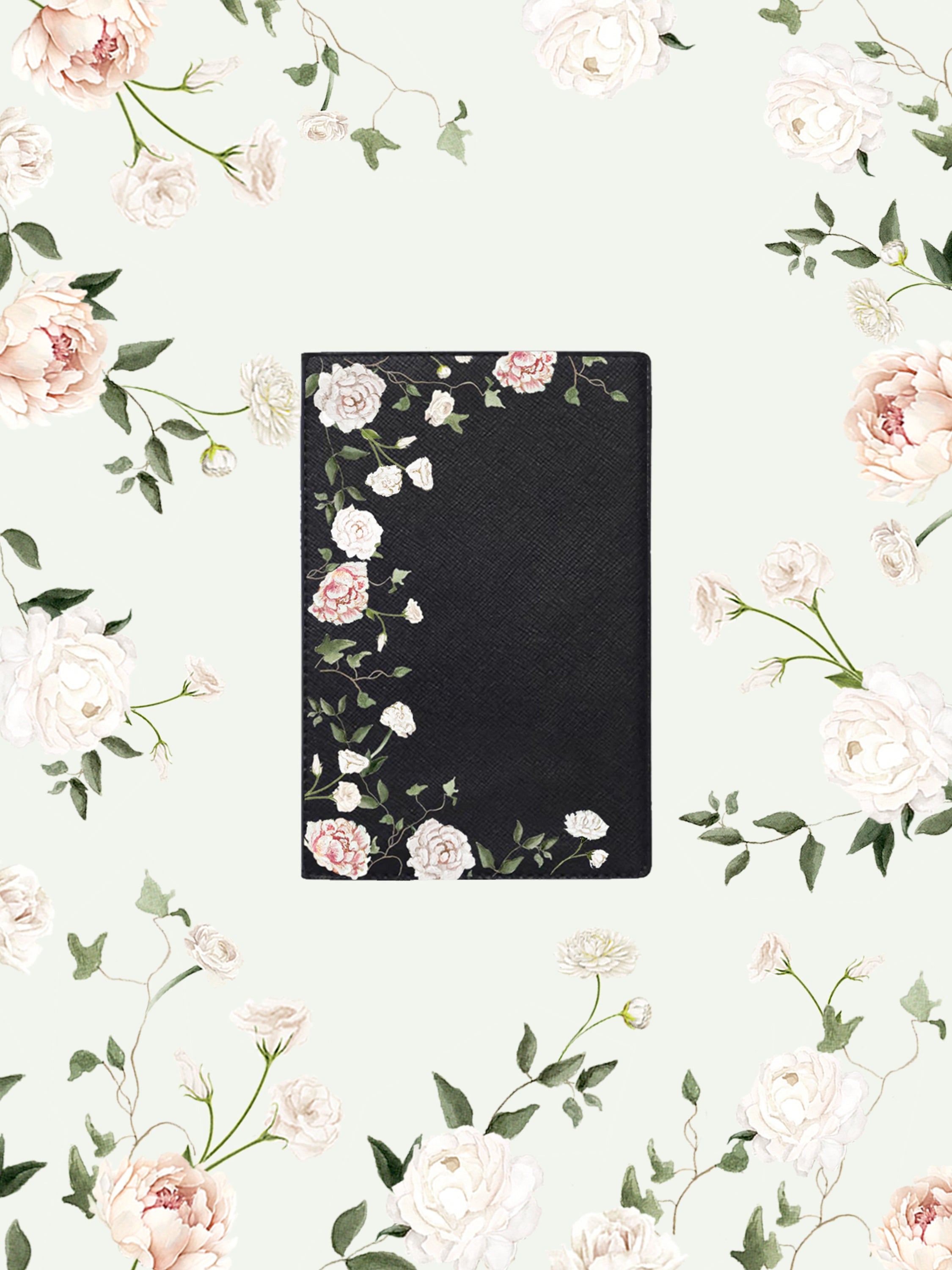 Blush Black Passport Holder | Bridal by Emily Mayne Studio x ALEPEL