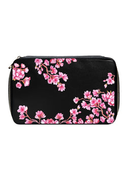 Cherry Blossom Black Pouch