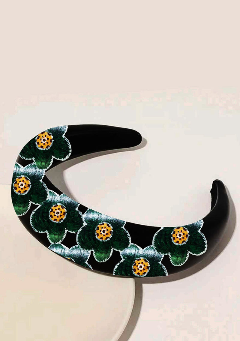 Crochet Black Headband