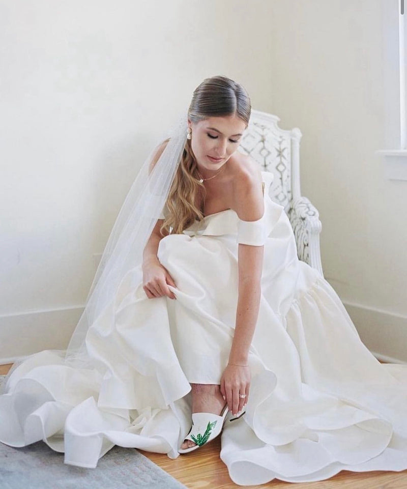 Bridal Bouquet White Heel