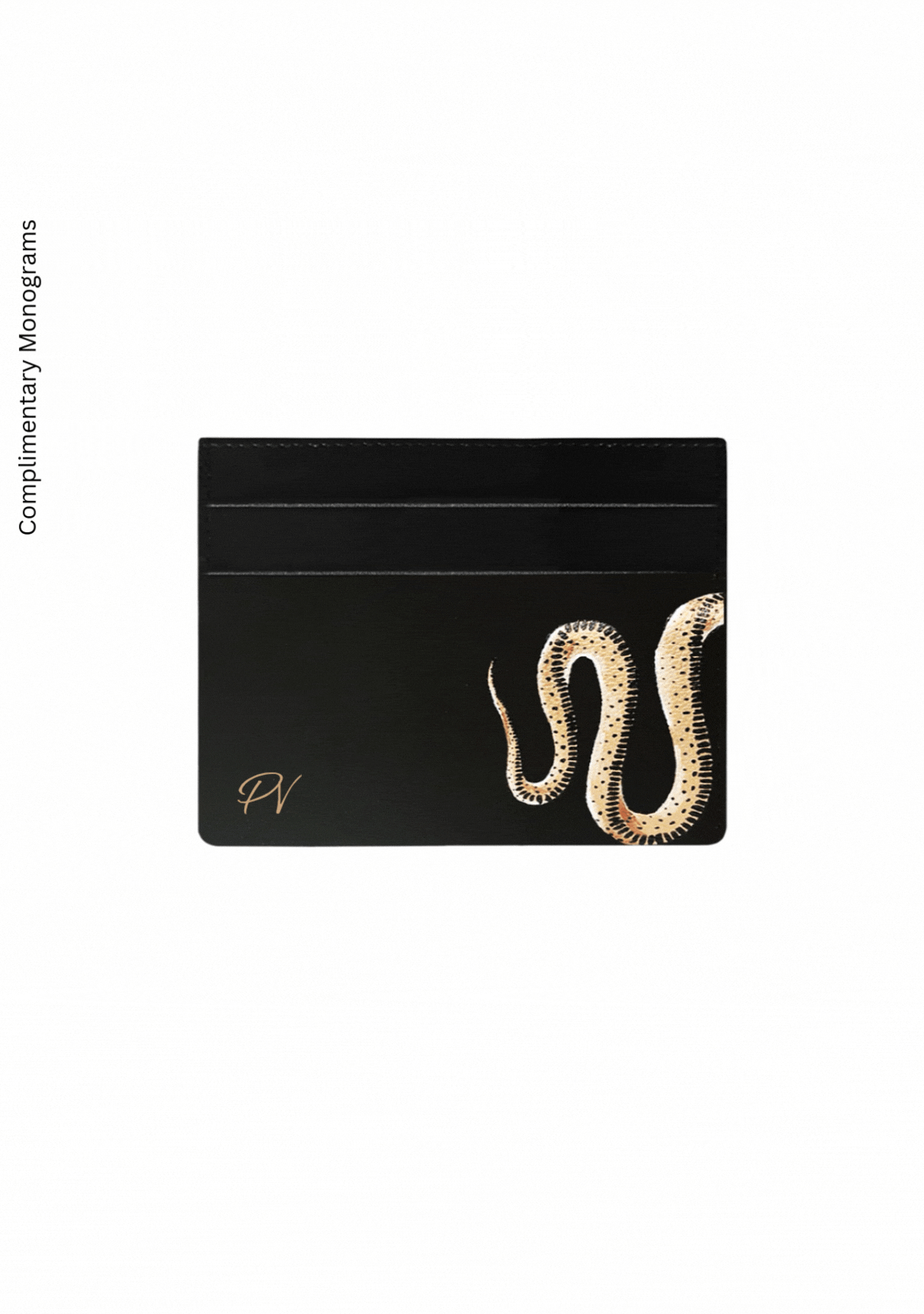Serpent Black Cardholder - High demand/ allow extra processing time