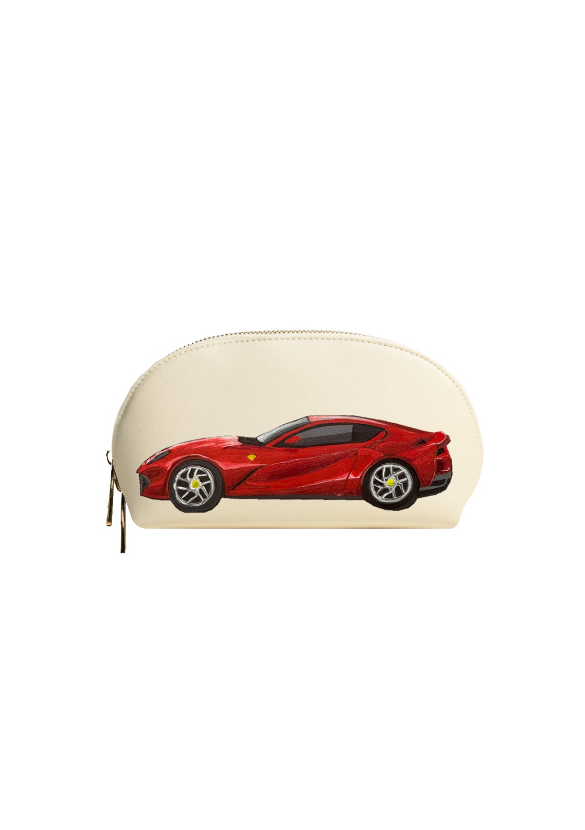 Horsepower Beige Makeup Bag