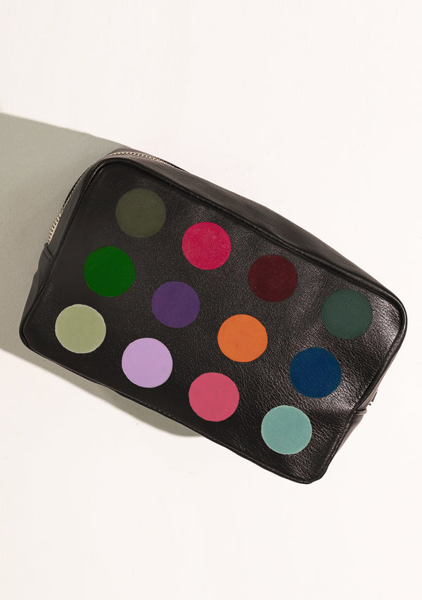 Painter's Palette Black Travel Pouch