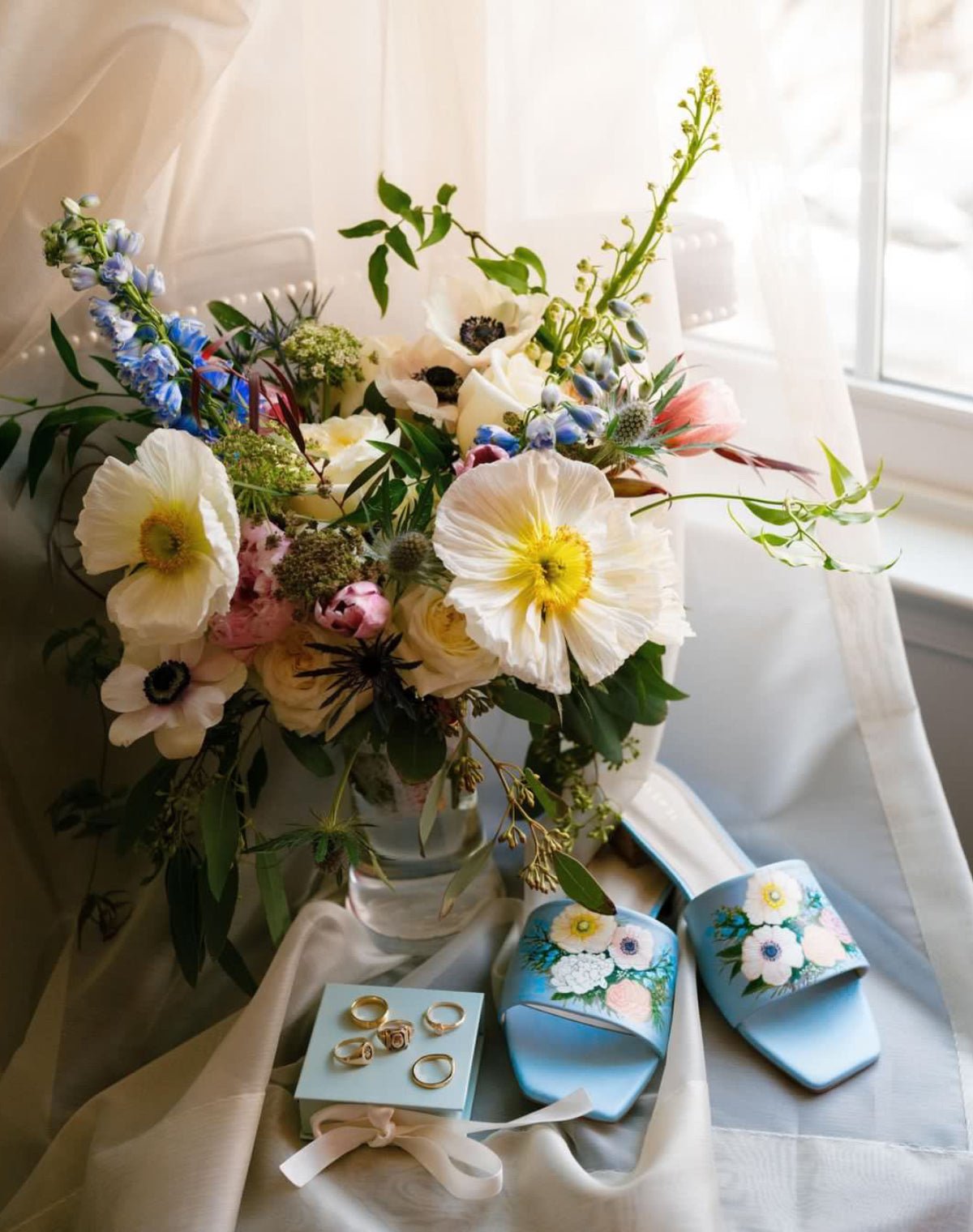 Bridal Bouquet Beige Cardholder - ALEPEL