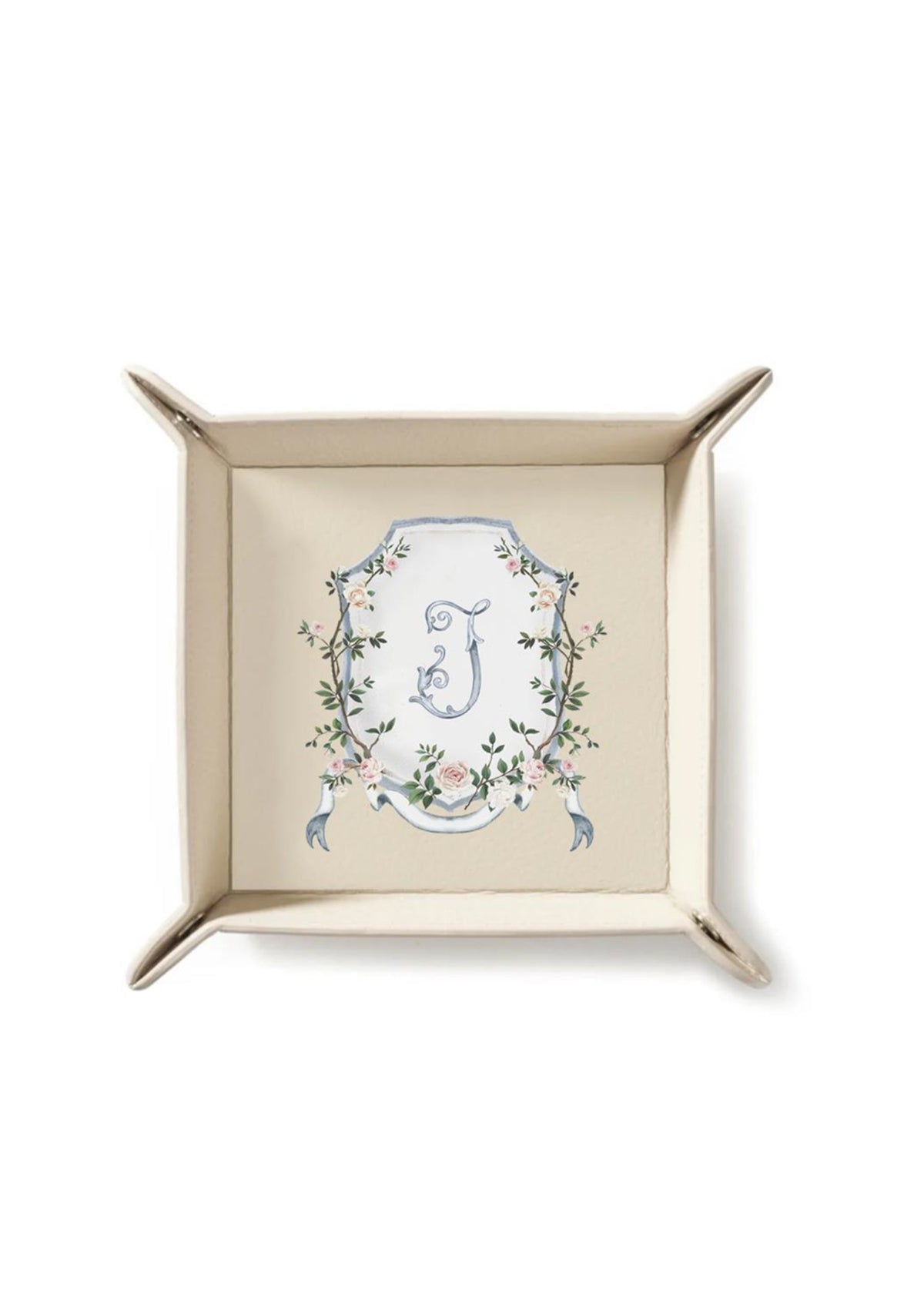 Chinoiserie Crest Beige Tray | Bridal by Emily Mayne Studio x ALEPEL - ALEPEL