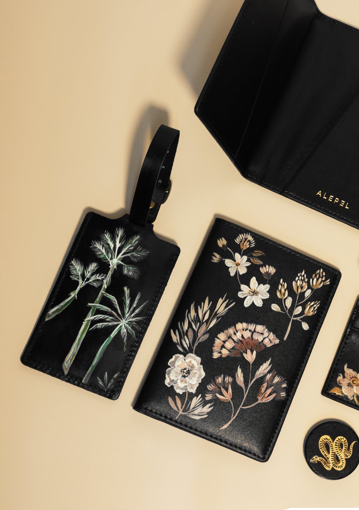 Cocora Valley Black Luggage Tag - ALEPEL