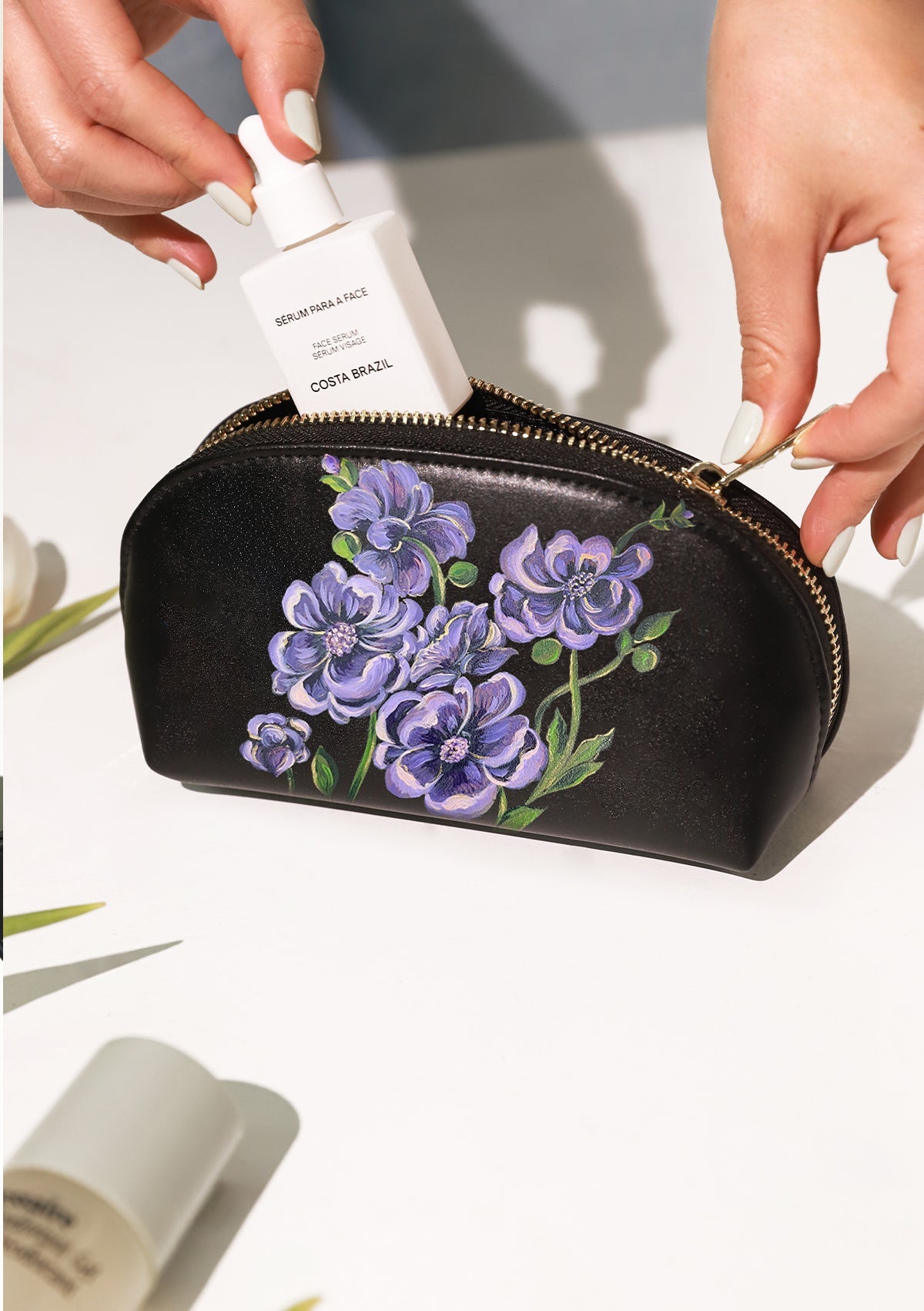Cosmos Black Makeup Bag - ALEPEL
