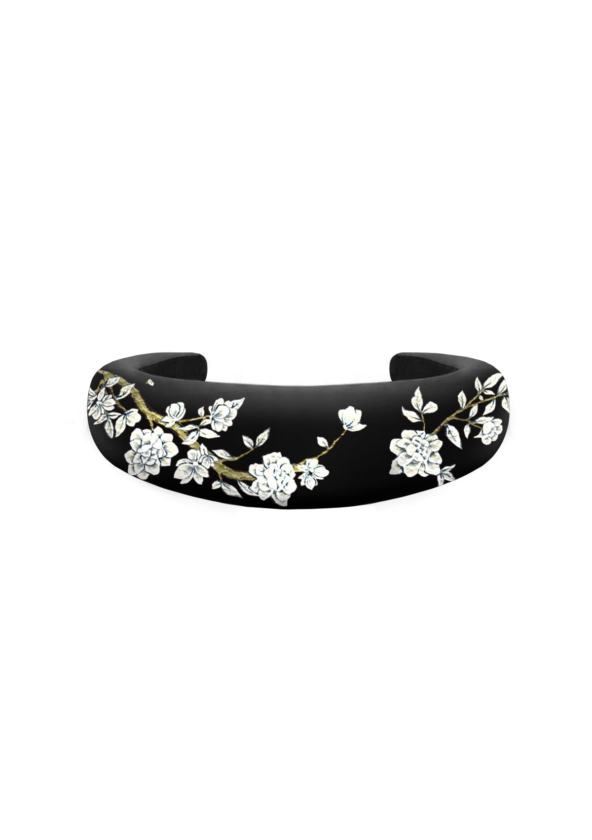 Japanese Garden Black Headband - ALEPEL