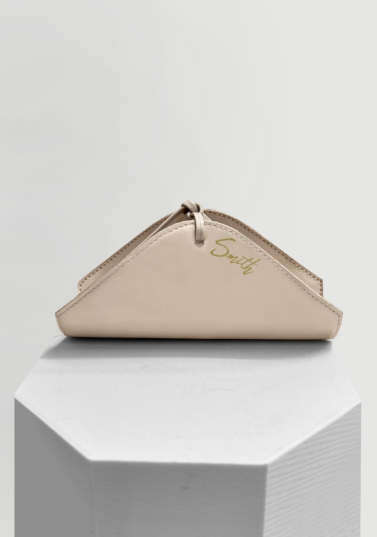 Monogram Beige Napkin Holder - ALEPEL