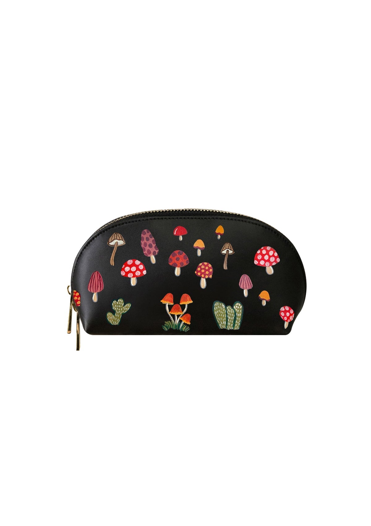 Mushroom Black Makeup Bag - ALEPEL