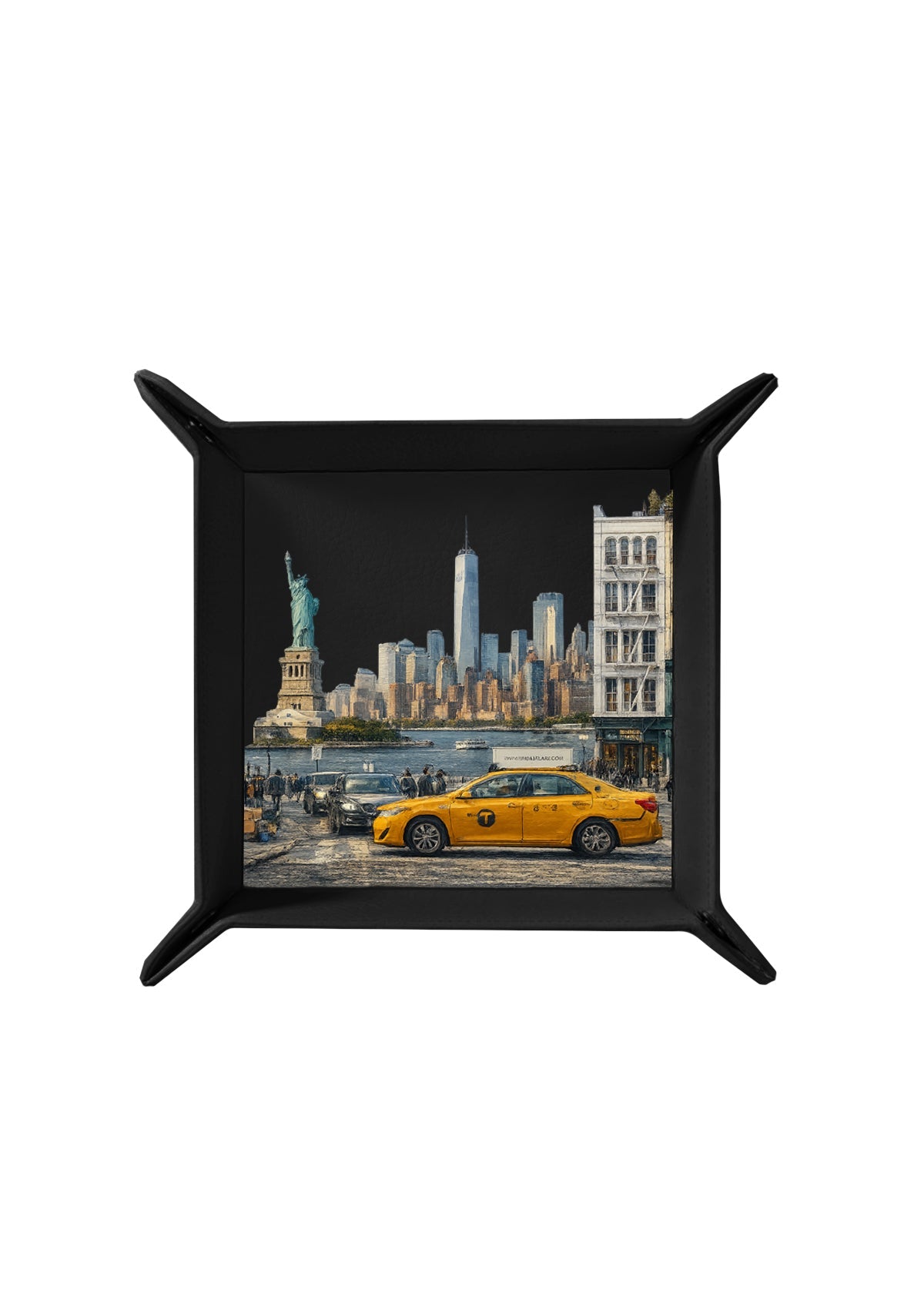 New York Cityscape Black Tray - ALEPEL