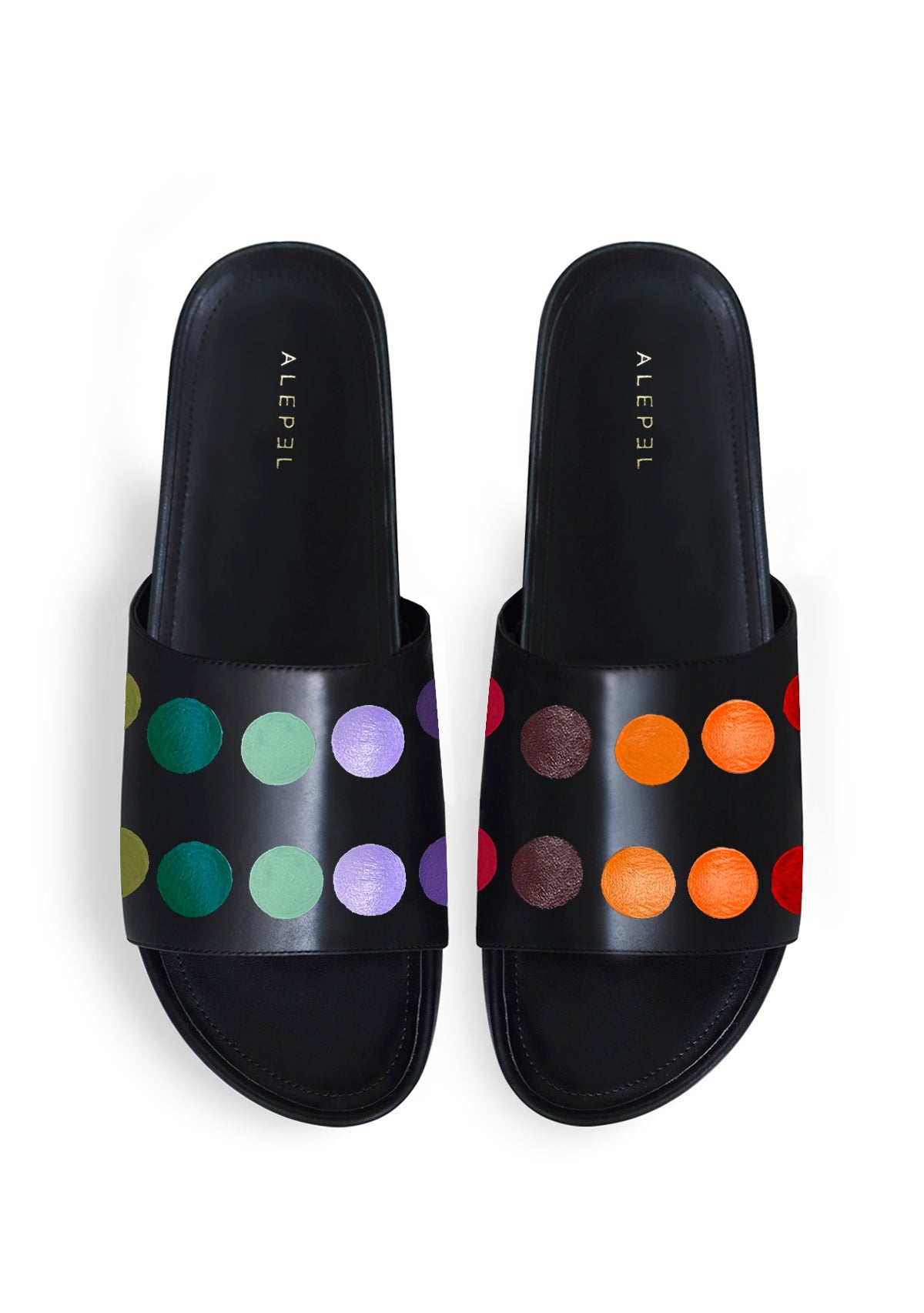 Painter's Palette Black Slip On - ALEPEL