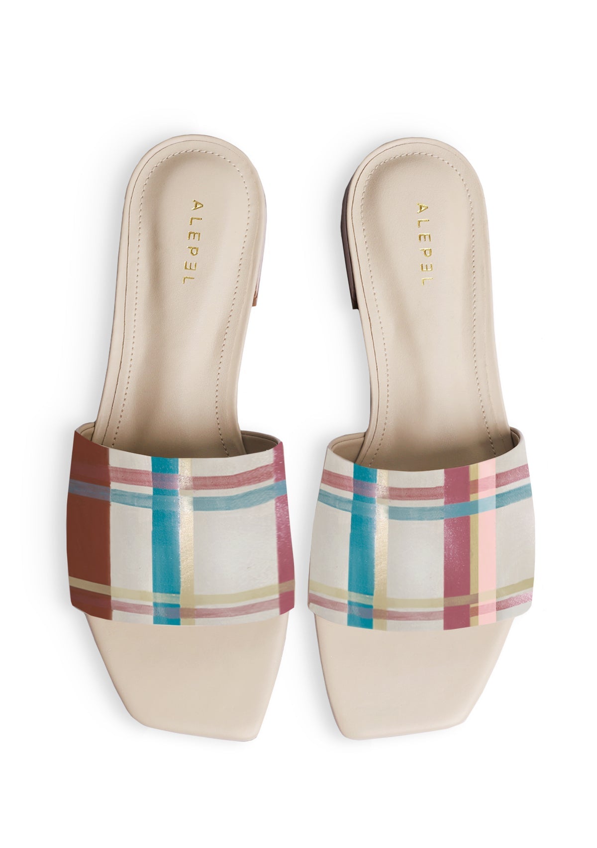 Plaid Beige Square - ALEPEL