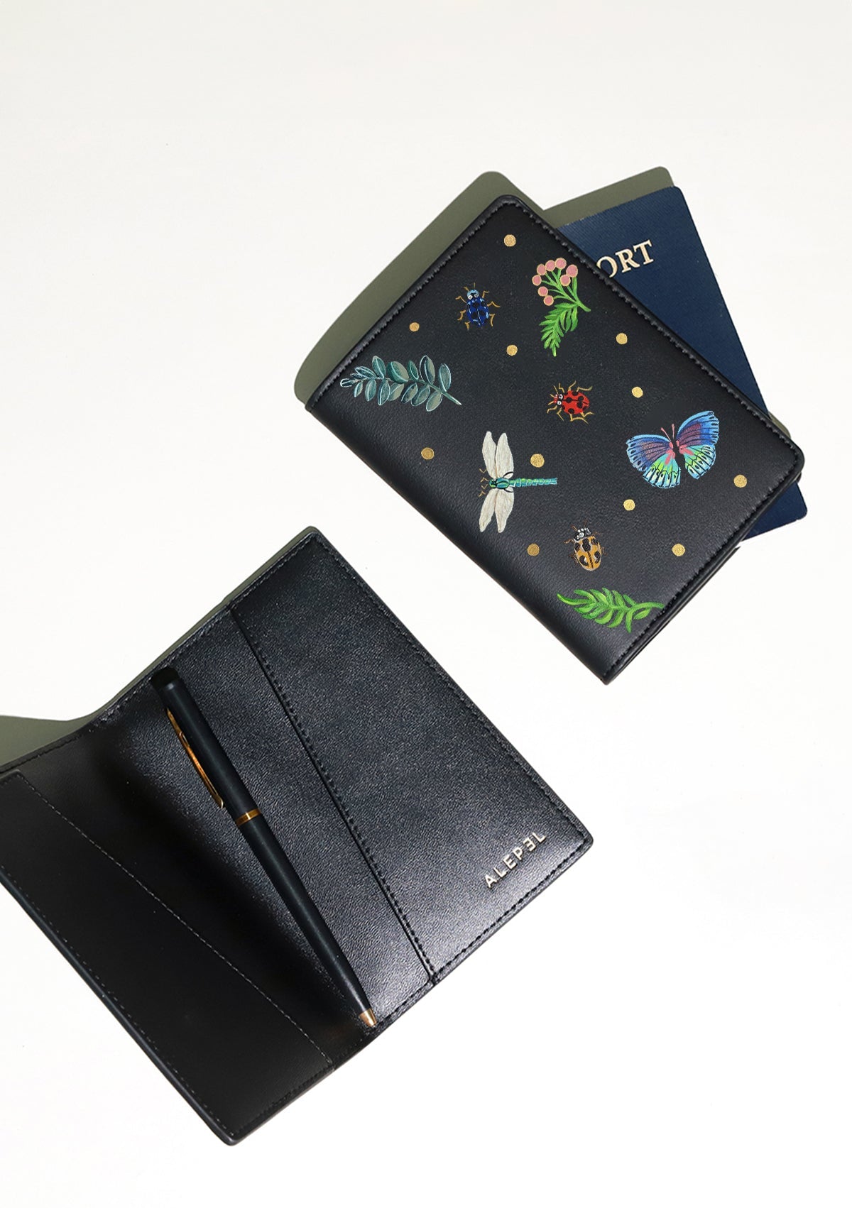 Polka Dots Passport Holder - ALEPEL