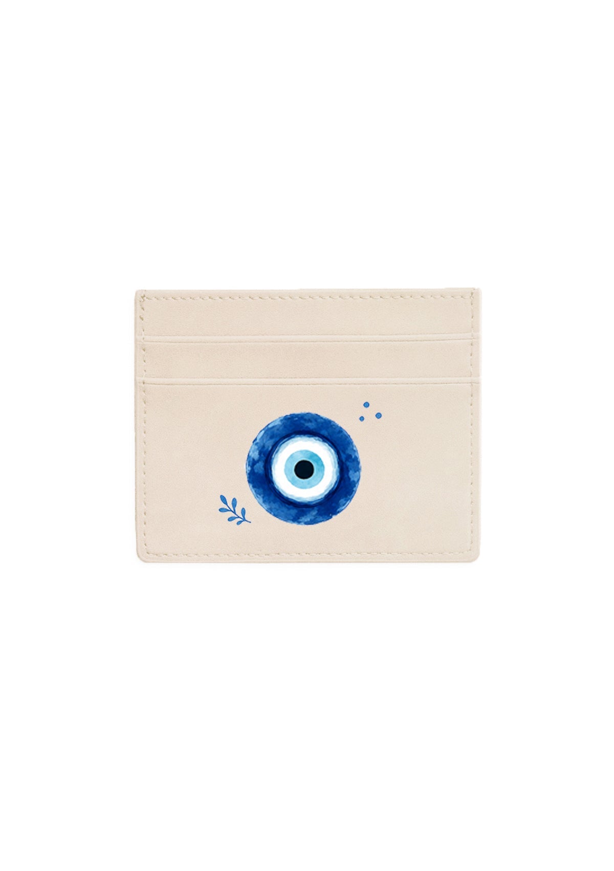 Protection Eye Beige Cardholder - ALEPEL