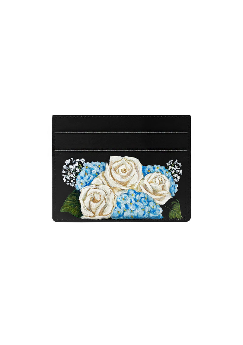 Bridal Bouquet Black Cardholder