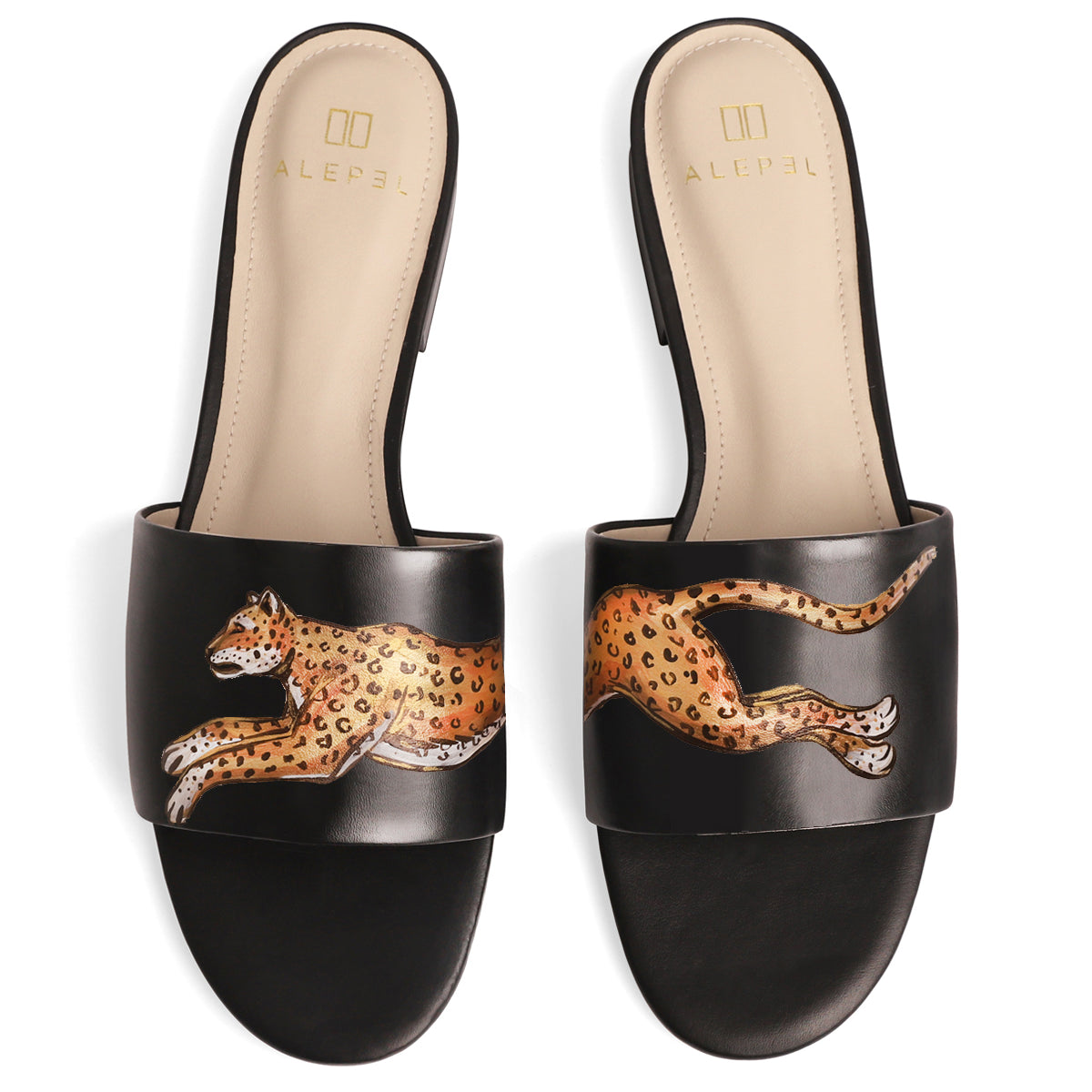 Leopard Black Slide