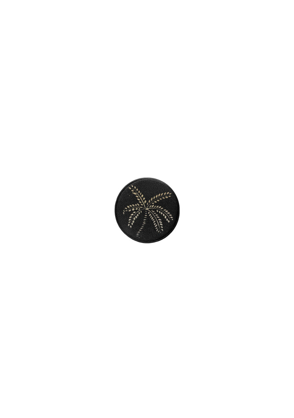 Beige Abstract Palms Black Popsocket