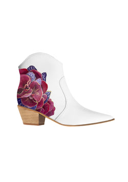 Bridal Bouquet White Cowboy Boot