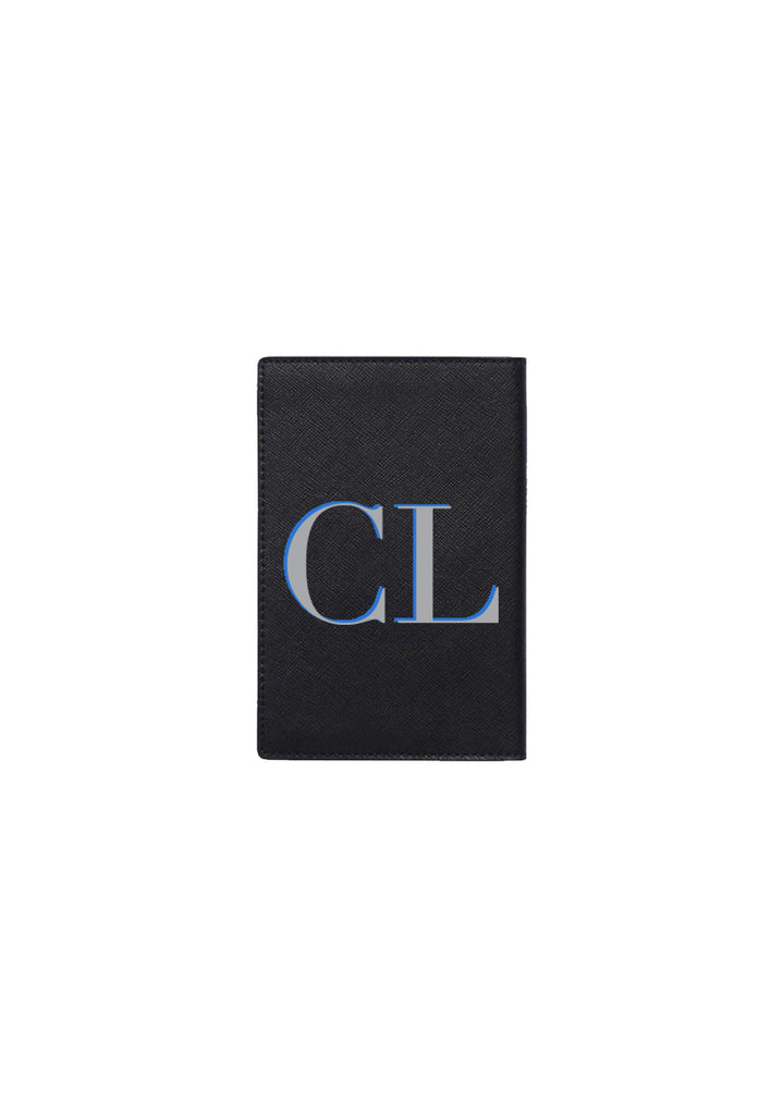 Passport Cover Beige and Black Dior Oblique Jacquard