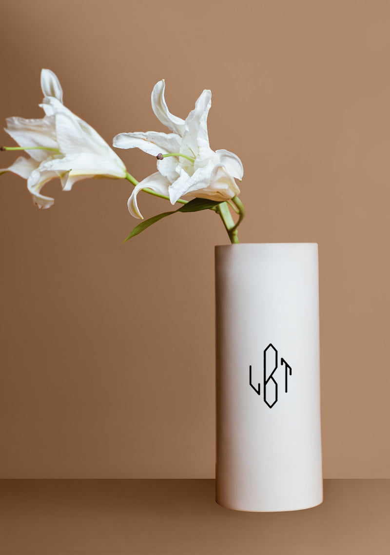 Monogram Beige Vase