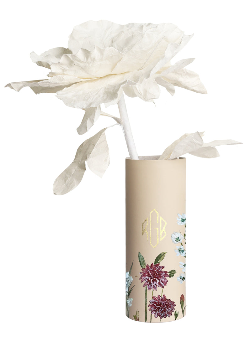 Bridal Bouquet Beige Vase