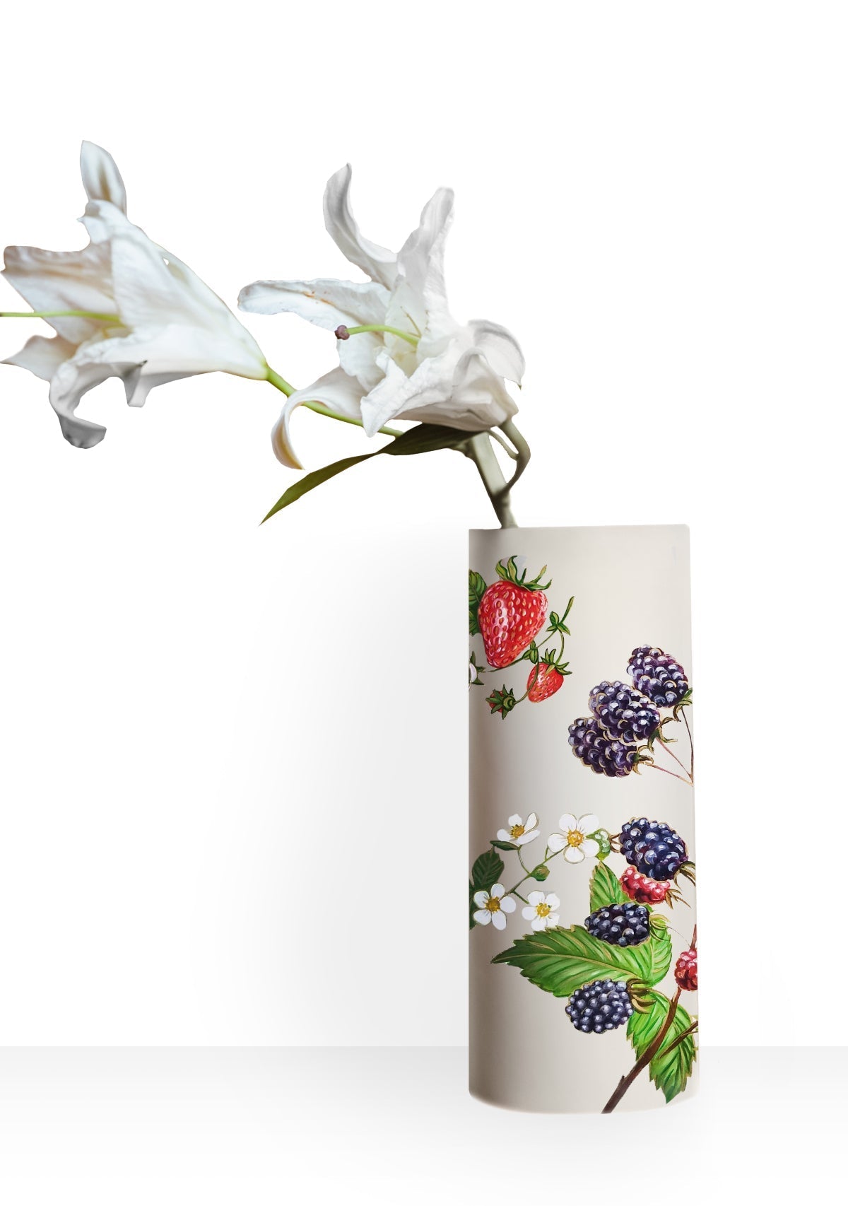 Berries Beige Vase - ALEPEL