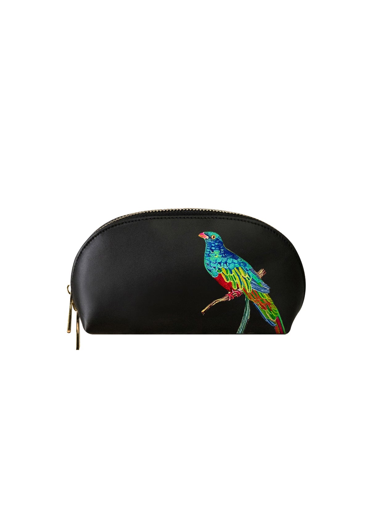 Bird and Olive Black Makeup Bag - ALEPEL