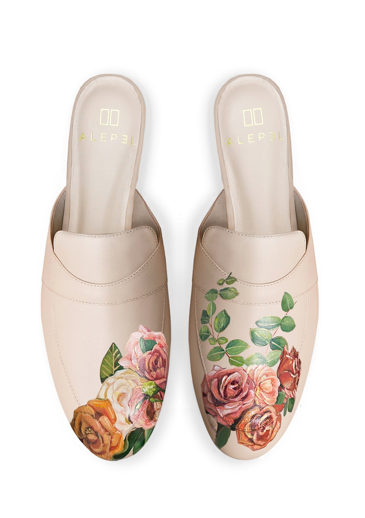 Bridal Bouquet Beige Mule - ALEPEL