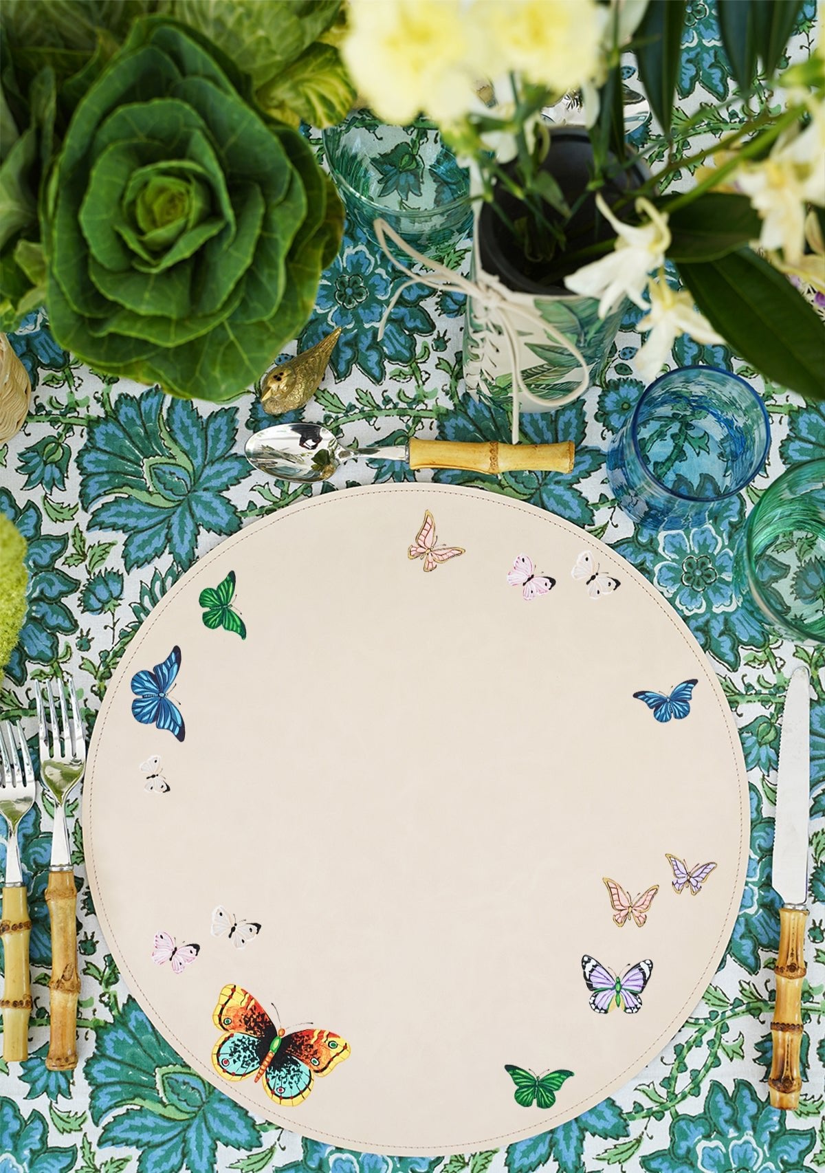 Butterflies Beige Placemat - ALEPEL