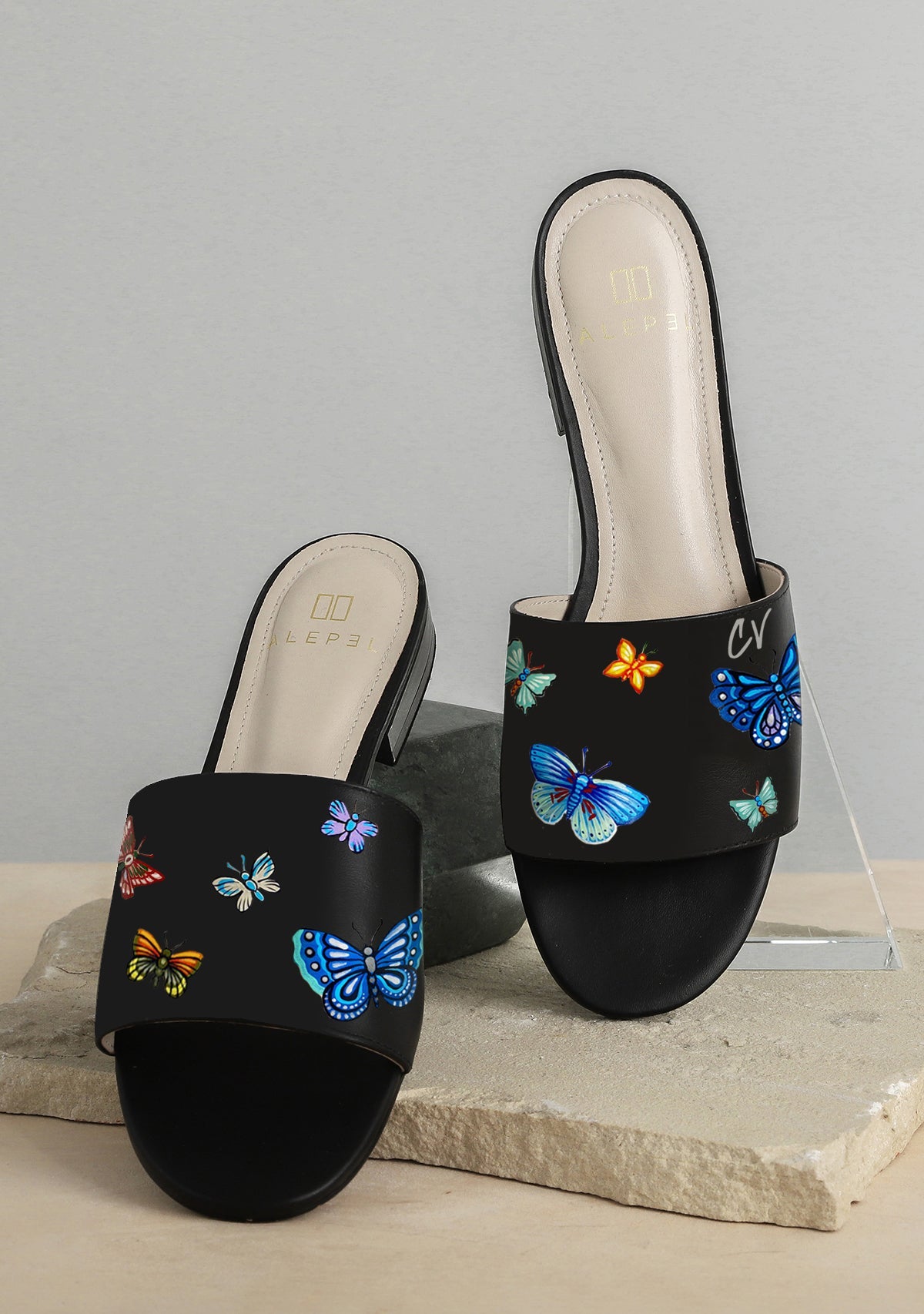 Butterflies Black Slide - ALEPEL