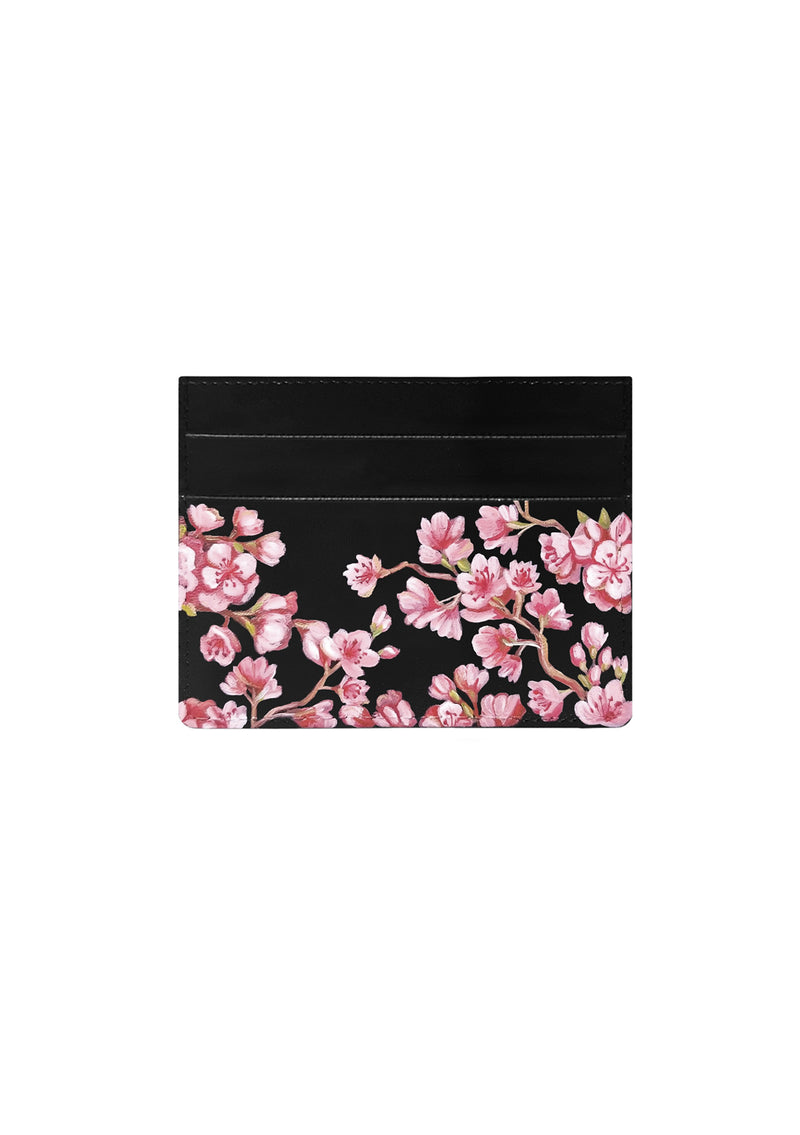 Cherry Blossom Black Cardholder
