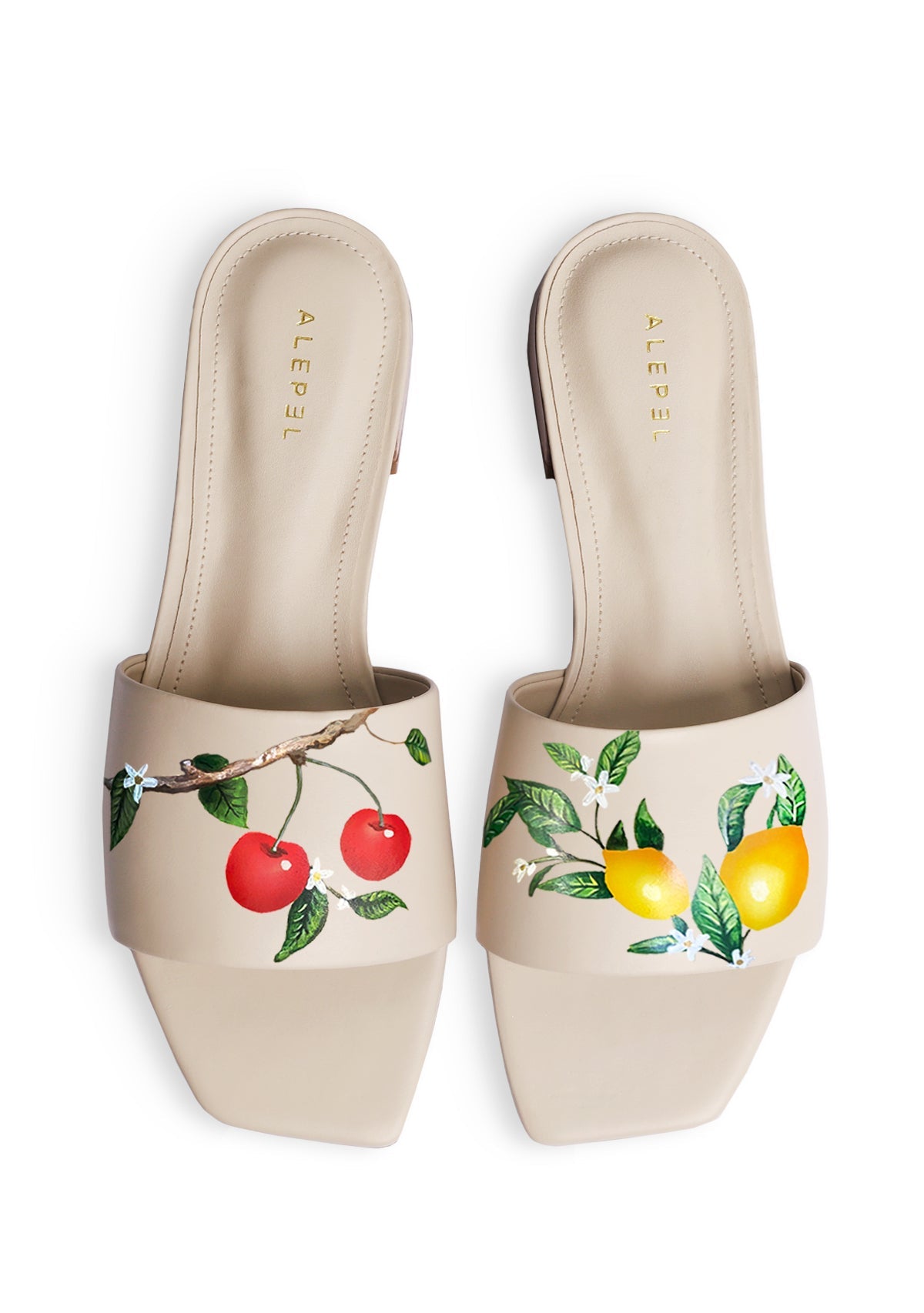 Lemon Cherry Beige Square - ALEPEL