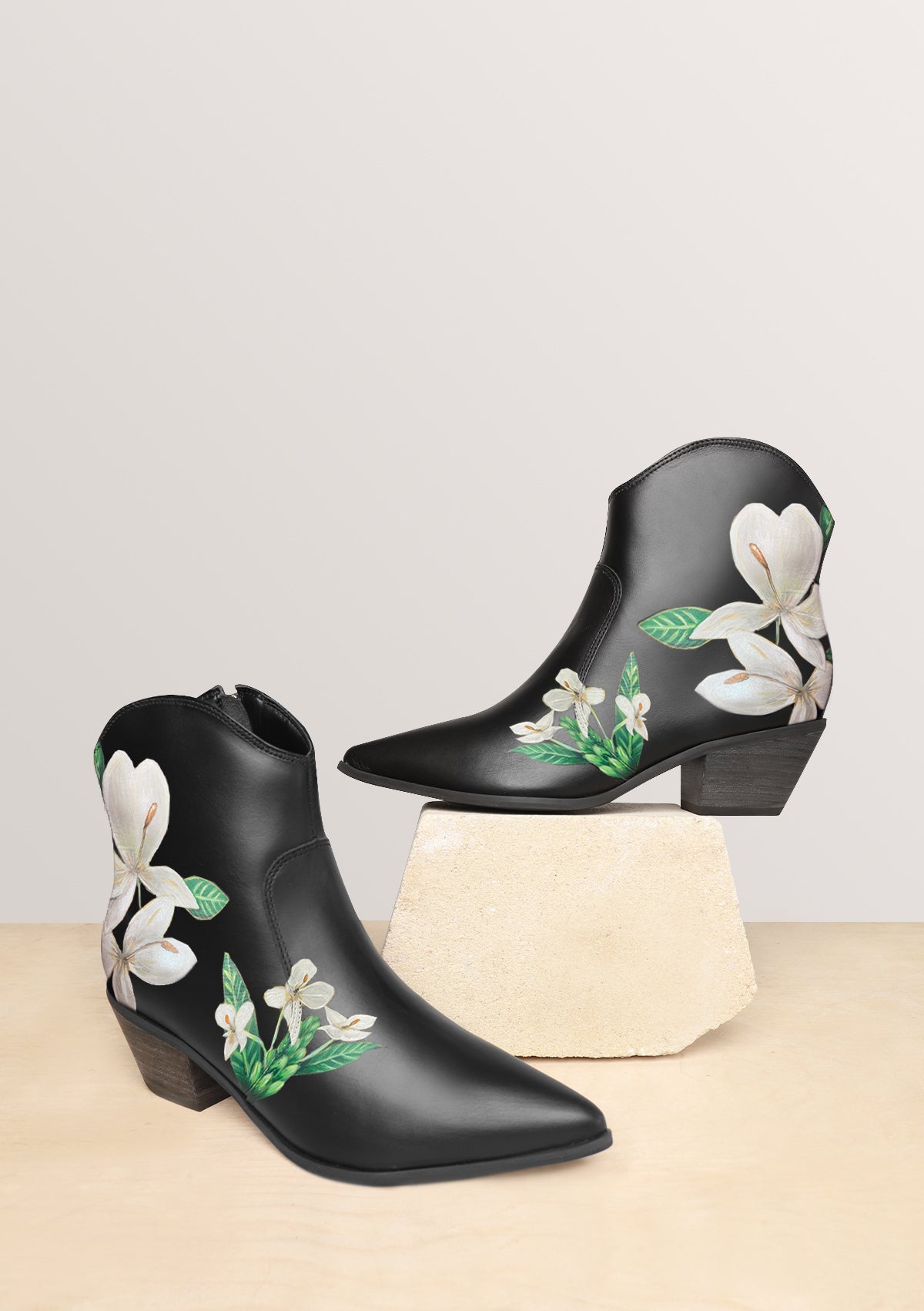 Mariposa Black Cowboy Boot - ALEPEL