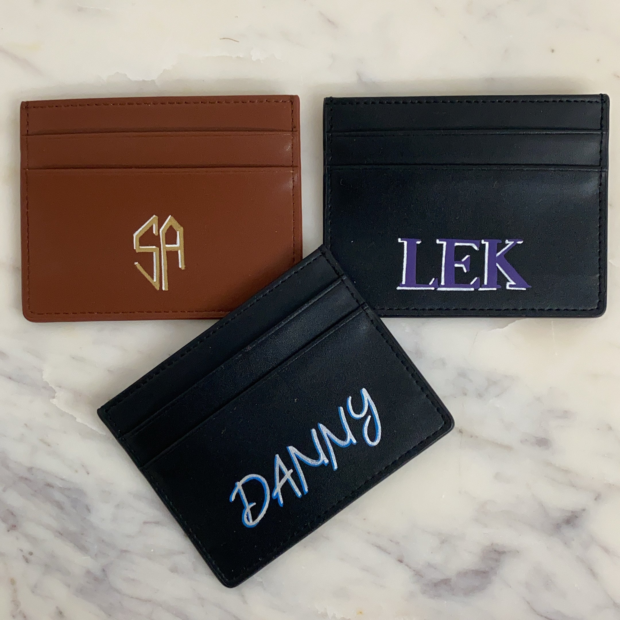 Monogram Black Cardholder - ALEPEL