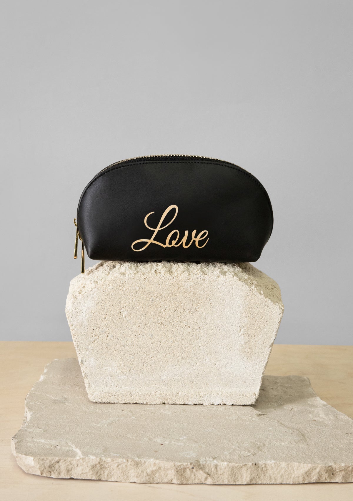 Monogram Black Makeup Bag - ALEPEL