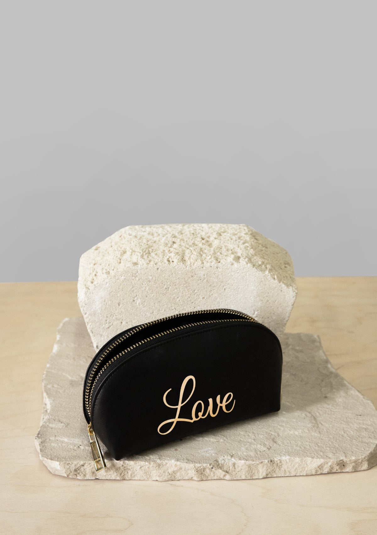 Monogram Black Makeup Bag - ALEPEL