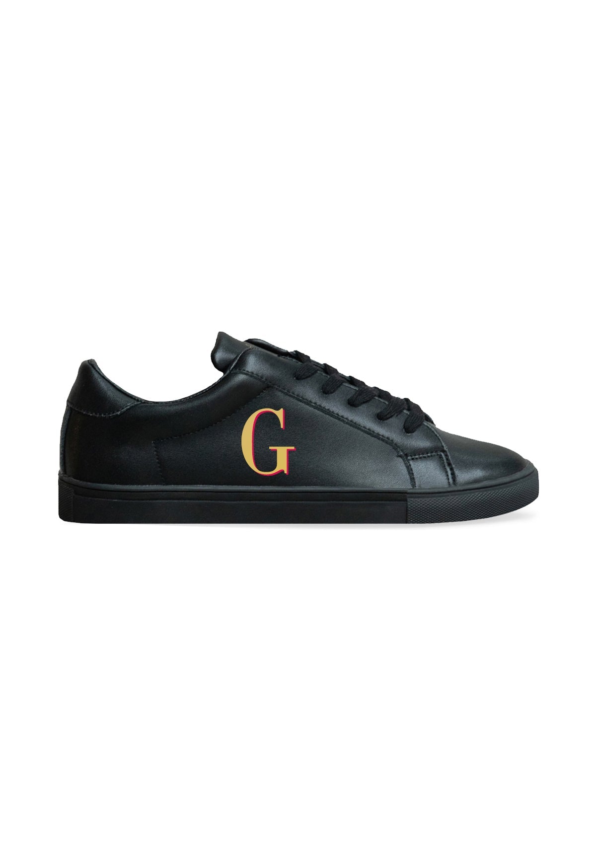 Monogram Black Sneaker - ALEPEL