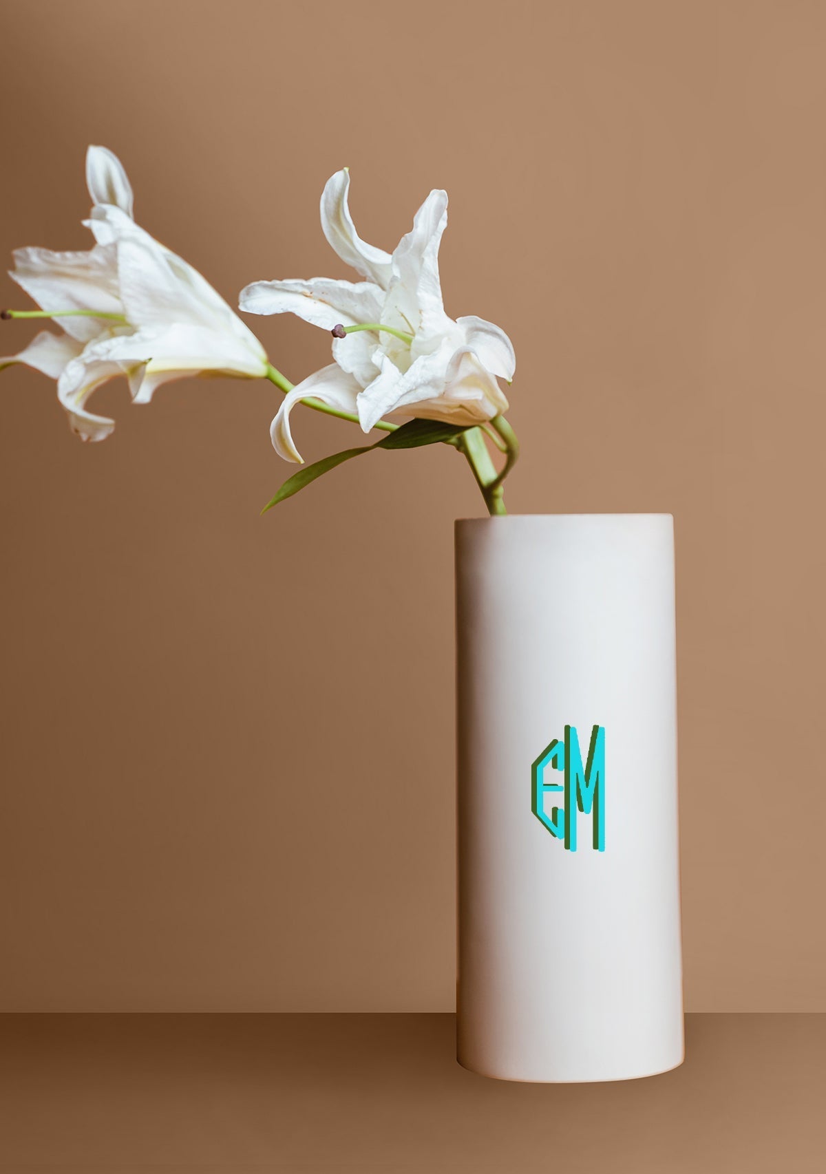 Monogrammable Beige Vase - ALEPEL