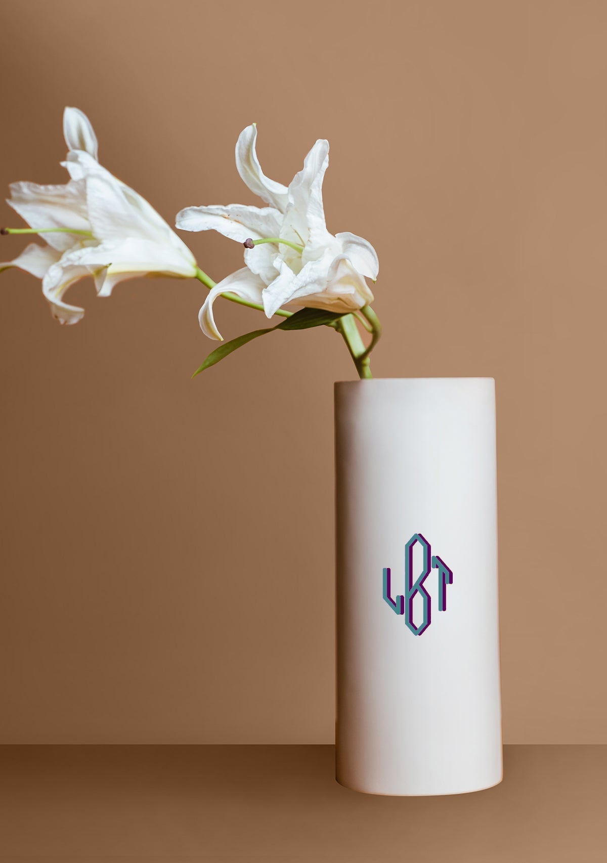 Monogrammable Beige Vase - ALEPEL