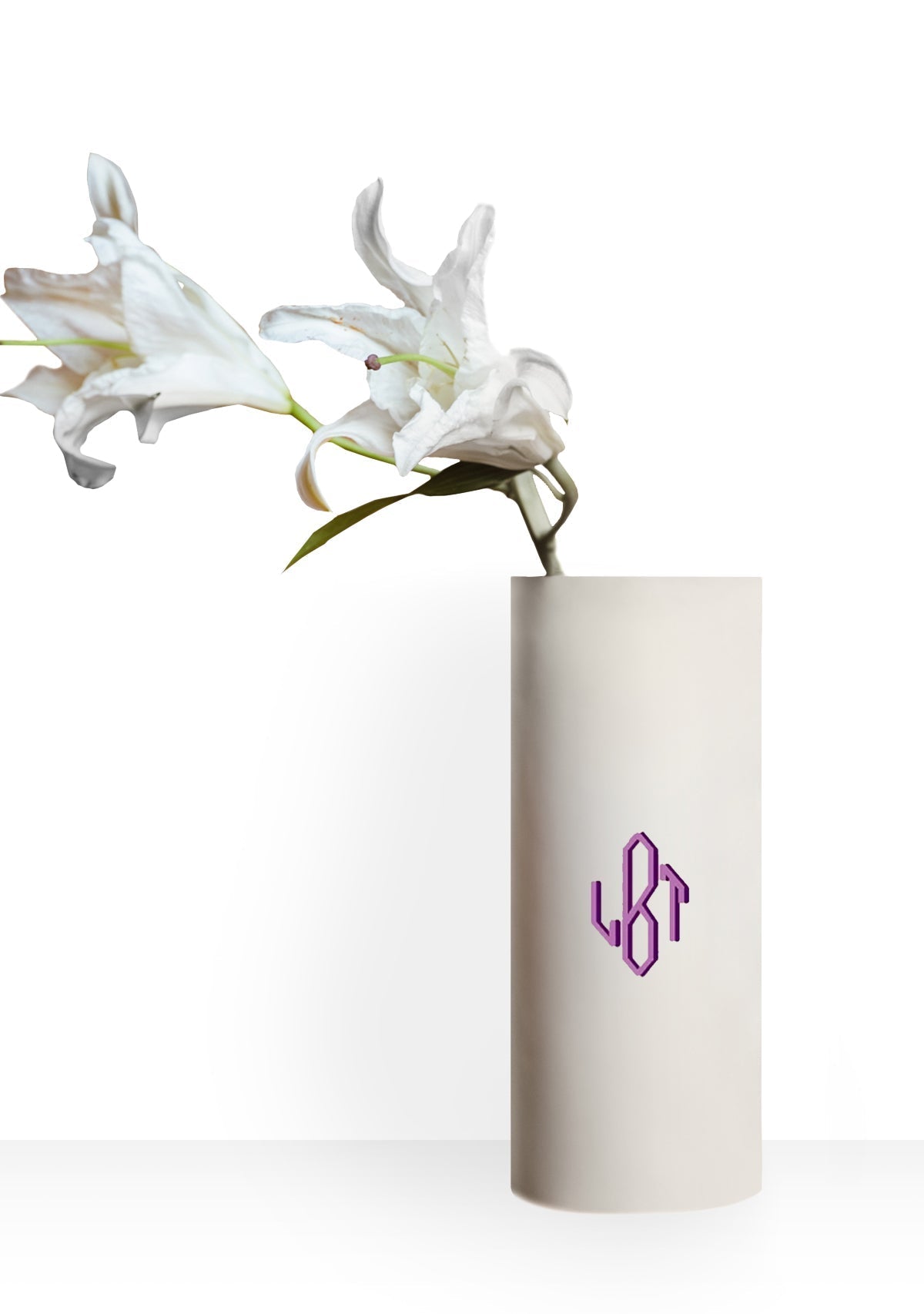 Monogrammable Beige Vase - ALEPEL