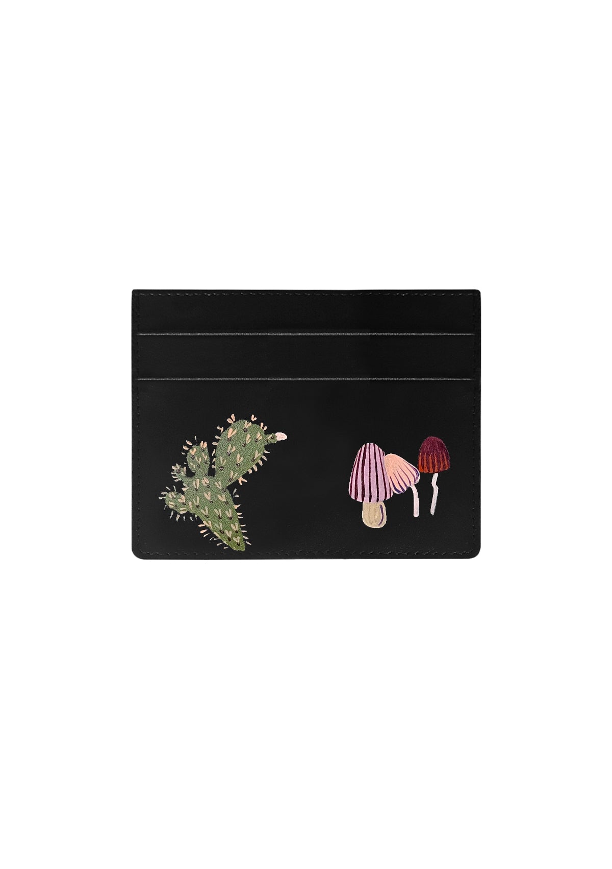 Mushroom Black Cardholder - ALEPEL