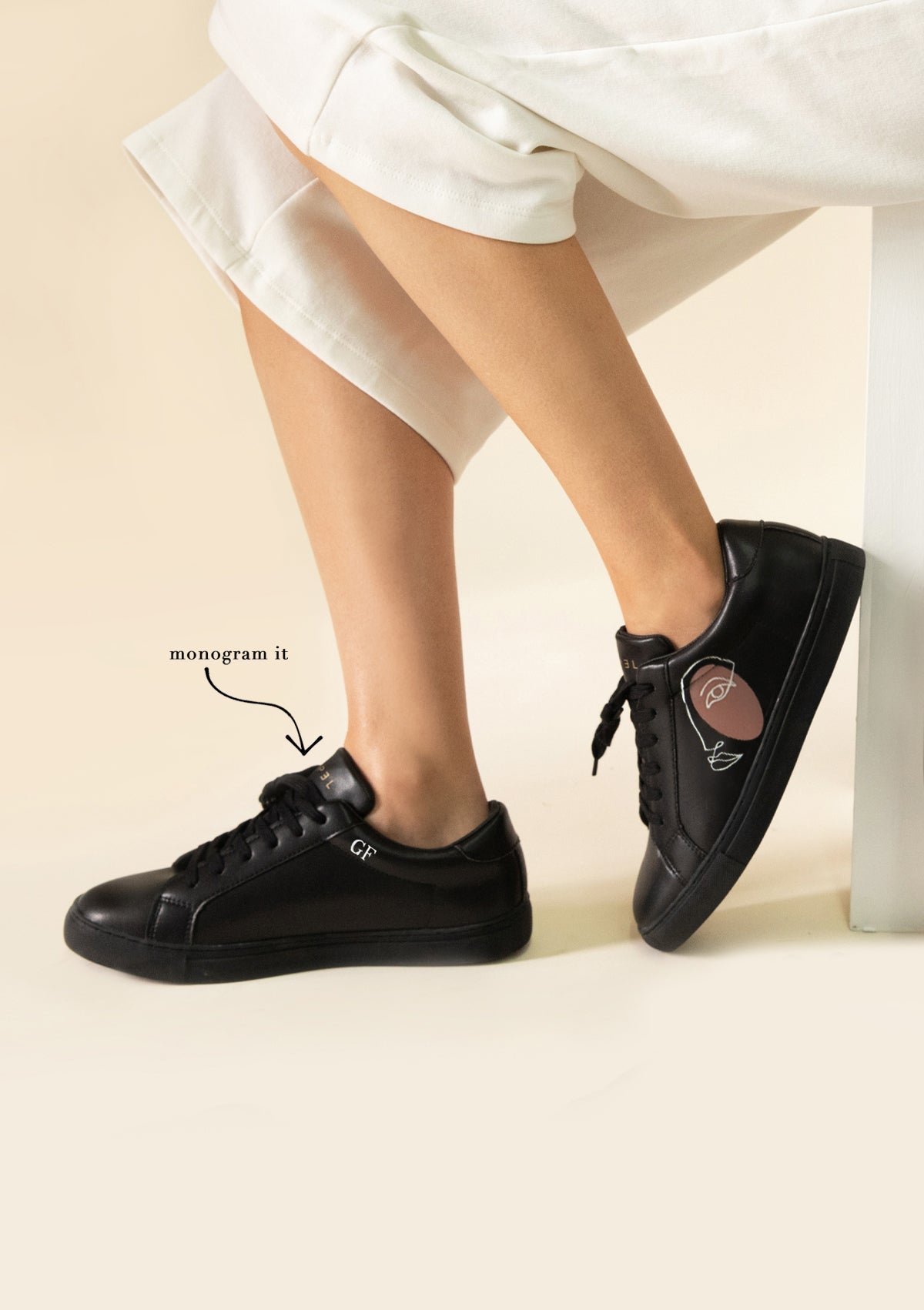 Twins Black Sneaker - ALEPEL