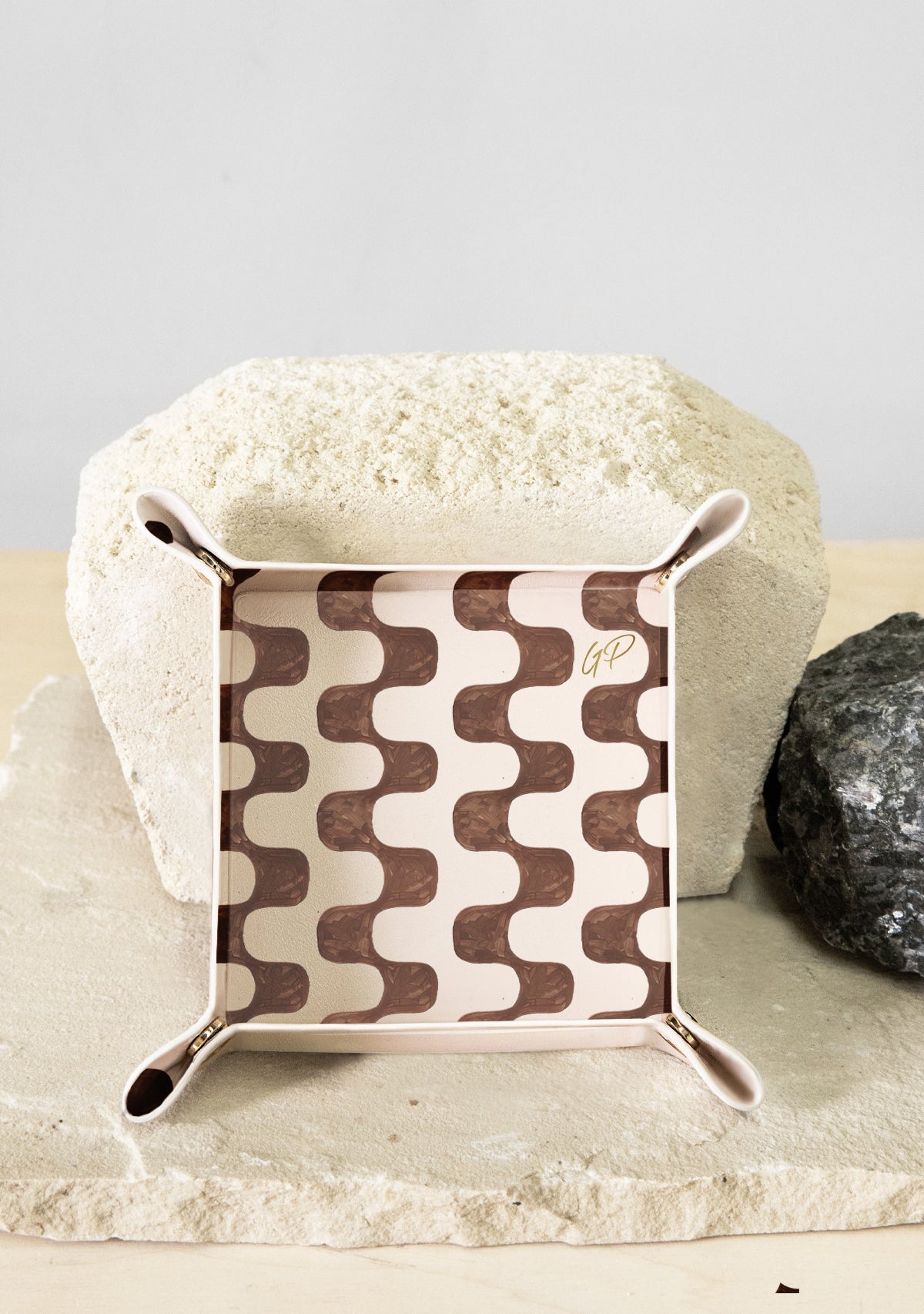 Warm Retro Beige Tray - ALEPEL