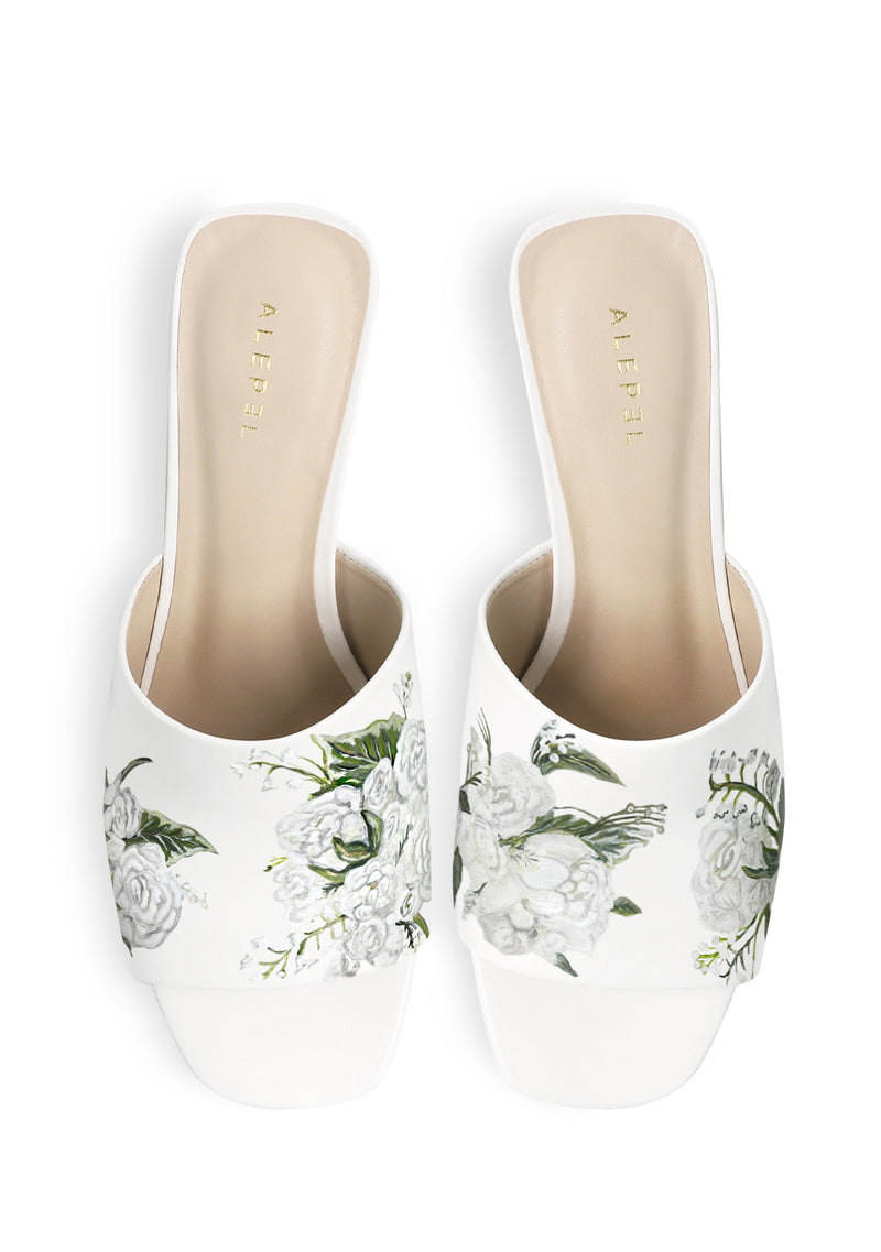 Bridal Bouquet White Heel